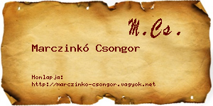 Marczinkó Csongor névjegykártya