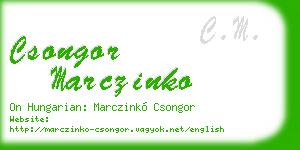 csongor marczinko business card